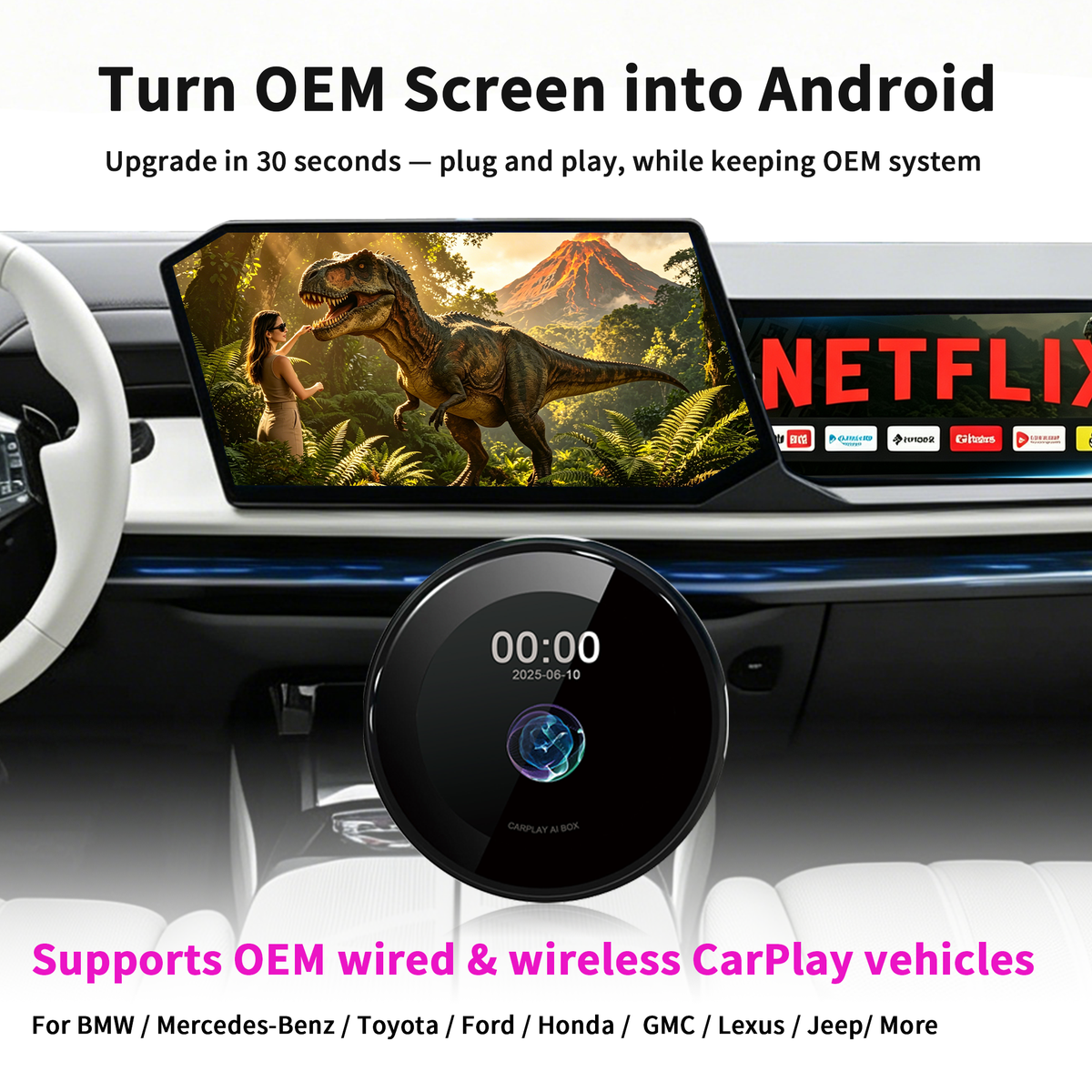CUSP PC108 3.2-Inch CarPlay AI Box