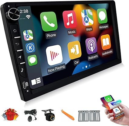 CUSP 9 Inch Universal Android Car Stereo Radio, TS7 2GB+32GB, Wireless CarPlay Android Auto, GPS Navigation, Bluetooth WiFi, In-Dash Tablet Kit
