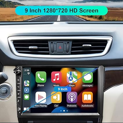 CUSP 9 Inch Universal Android Car Stereo Radio, TS7 2GB+32GB, Wireless CarPlay Android Auto, GPS Navigation, Bluetooth WiFi, In-Dash Tablet Kit