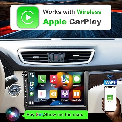 CUSP 9 Inch Universal Android Car Stereo Radio, TS7 2GB+32GB, Wireless CarPlay Android Auto, GPS Navigation, Bluetooth WiFi, In-Dash Tablet Kit