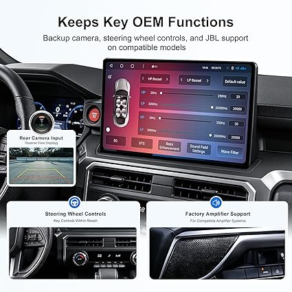 CUSP 15 Inch Android Car Stereo for Toyota Tacoma 2024-2026 & 4Runner/X-Runner 2024-2026, Qualcomm 6125 8GB+128GB, Wireless CarPlay Android Auto GPS WiFi DSP