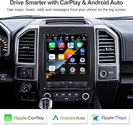 CUSP 12.1 Inch T-Style Android Car Stereo for Ford F-150/Raptor 2015-2021, F-250 F-350 F-450 2017-2021, PX6 4GB+64GB, CarPlay Android Auto GPS WiFi Bluetooth DSP