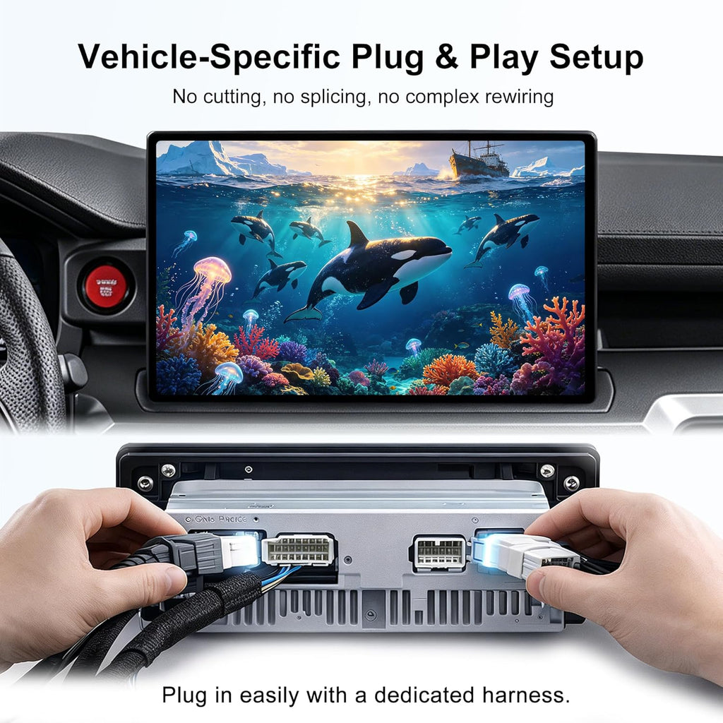 CUSP 15 Inch Android Car Stereo for Toyota Tacoma 2024-2026 & 4Runner/X-Runner 2024-2026, Qualcomm 6125 8GB+128GB, Wireless CarPlay Android Auto GPS WiFi DSP