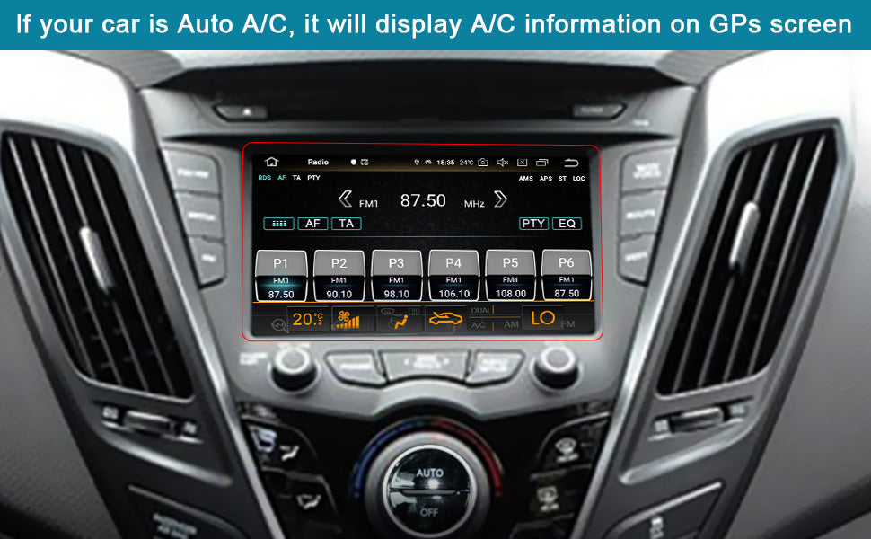 A/C information display support through CANBUS on CUSP Veloster head unit