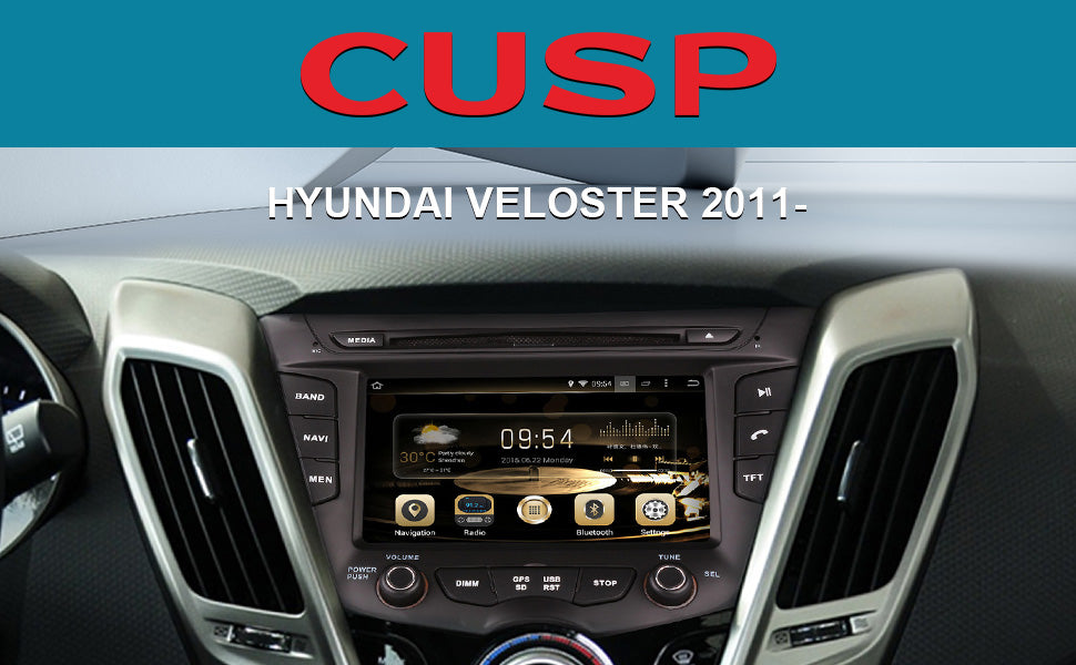 CUSP Hyundai Veloster 2011 style dashboard radio replacement